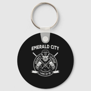 Wizard Of Oz Emerald City Hockey Costume Halloween Keychain