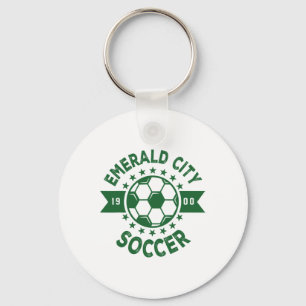 Wizard Of Oz Emerald City Soccer Footbyll Costume Keychain