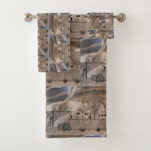 WIZARD OF OZ GALE FARM BATH TOWEL SET