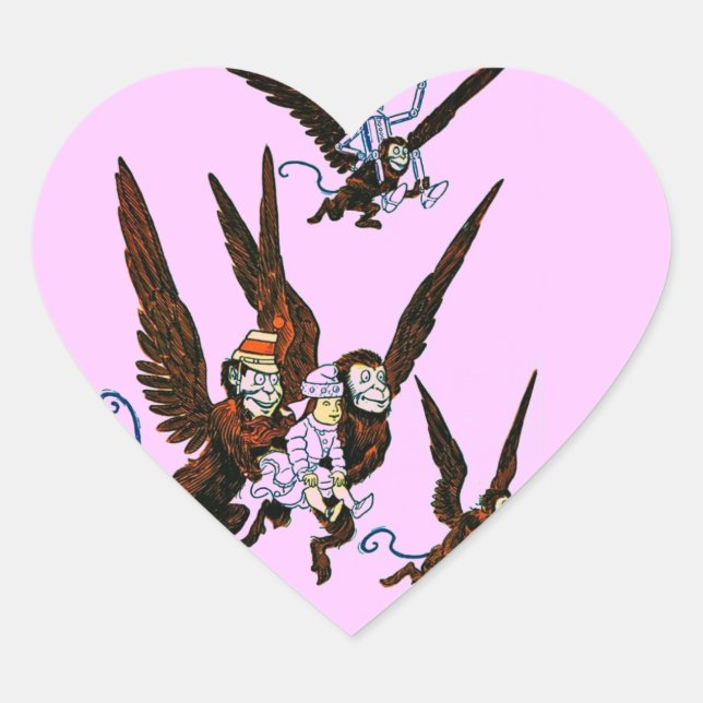 Wizard of Oz Heart Sticker (Front)