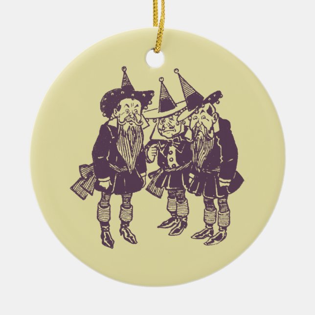 Wizard of Oz Munchkins Ceramic Ornament (Front)