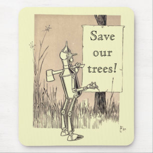 Wizard of Oz Save Our Trees Mouse Pad