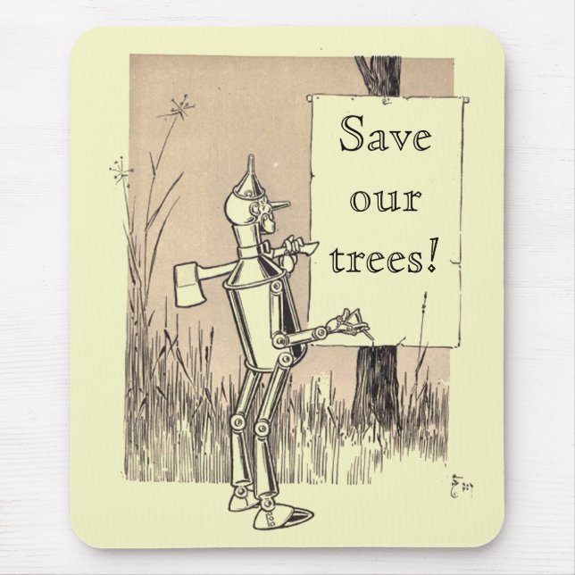 Wizard of Oz Save Our Trees Mouse Pad (Front)