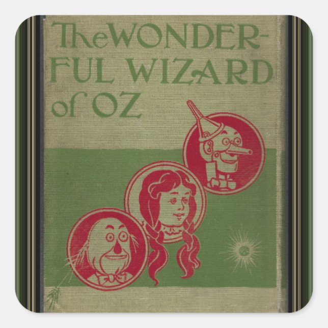 Wizard of Oz Square Sticker (Front)