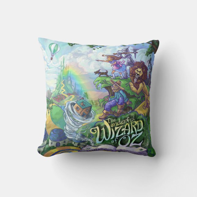 Wizard of Oz Throw Pillow (Front)