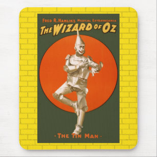 Wizard Of Oz Tin Man - Vintage Musical Theater Mouse Pad