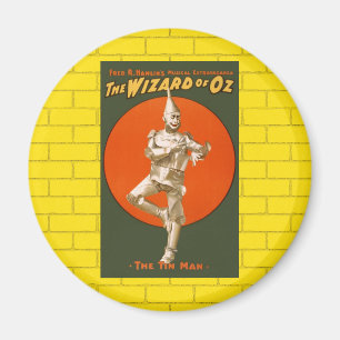 Wizard Of Oz Tin Man - Vintage Musical Theatre Magnet