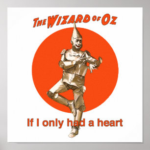 Wizard of Oz Tinman Heart Poster