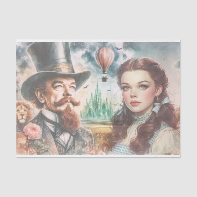 Wizard of Oz Tissue Paper for Decoupage (Front)
