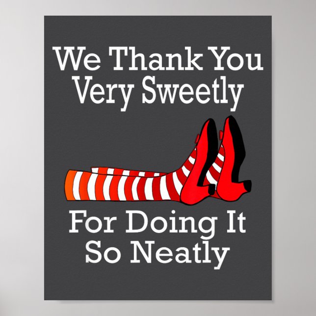 Wizard Of Oz - We Thank You Very Sweetly  Poster (Front)