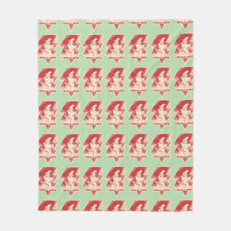 Wizard playing guitar fleece blanket