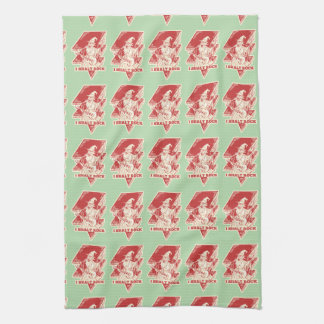 Wizard playing guitar kitchen towel