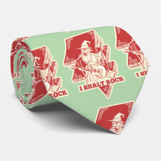 Wizard playing guitar tie