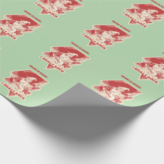 Wizard playing guitar wrapping paper