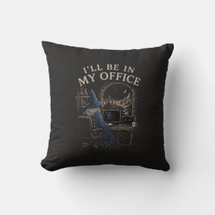 Wizard Programmer Coding Humour Throw Pillow