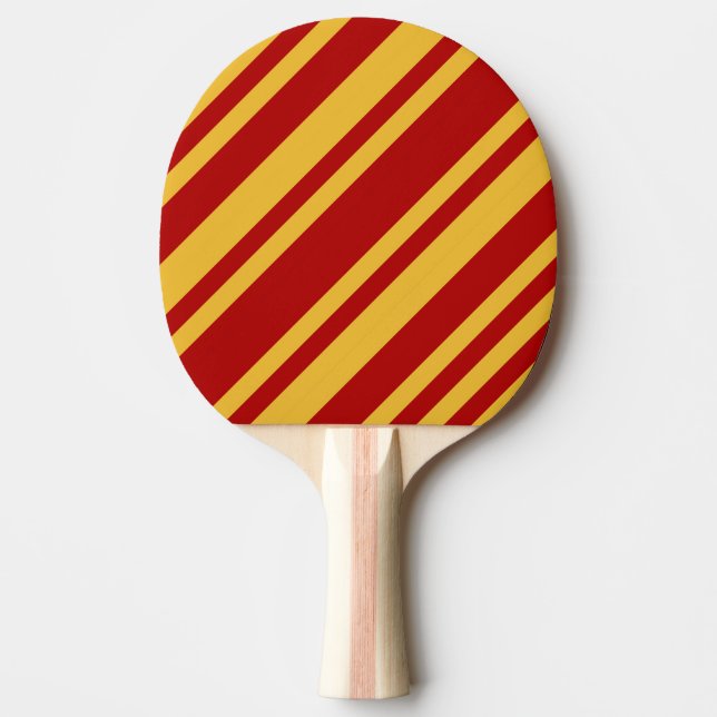 Wizard Red and Gold Ping Pong Paddle (Front)