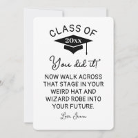 Wizard Robe and Hat Graduation 2026 Funny Custom