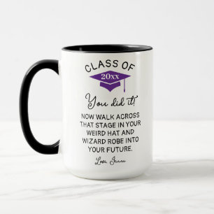 Wizard Robe and Hat Graduation 2026 Funny Custom Mug