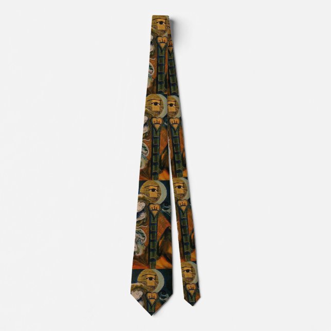 Wizard Runes Wonderland Fantasy Maureen Girard Tie (Front)