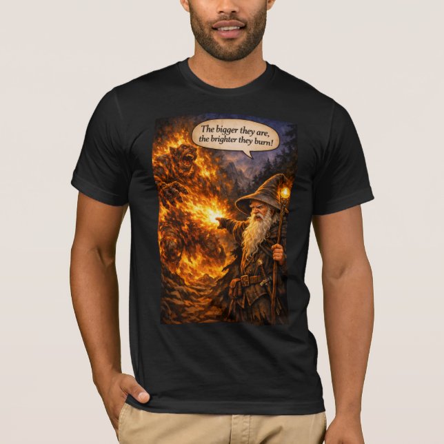 Wizard VS Troll T-shirt (Front)