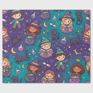 Wizard Witch Magic Potion Wrapping Paper