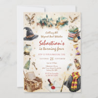 Wizard Witches Magical School Wizardry Birthday