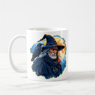Wizard with a Raven - Halloween Fan Fun 1 Coffee Mug