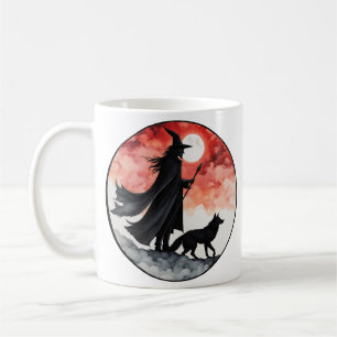 Wizard with a Wolf - Halloween Fan Fun 2 Coffee Mug