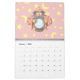 Wizard with Ball Calendar