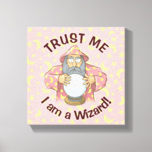 Wizard with Ball Canvas Print