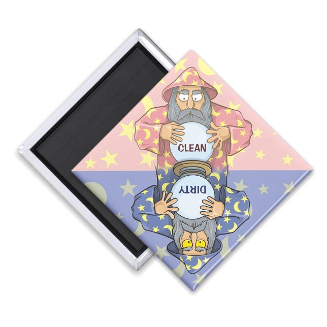 Wizard with Ball Dishwasher Magnet (Creator Uploaded)