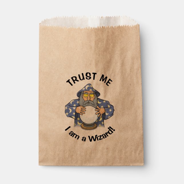 Wizard with Ball Favour Bag (Front)