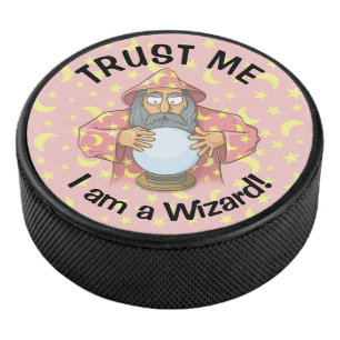 Wizard with Ball Hockey Puck