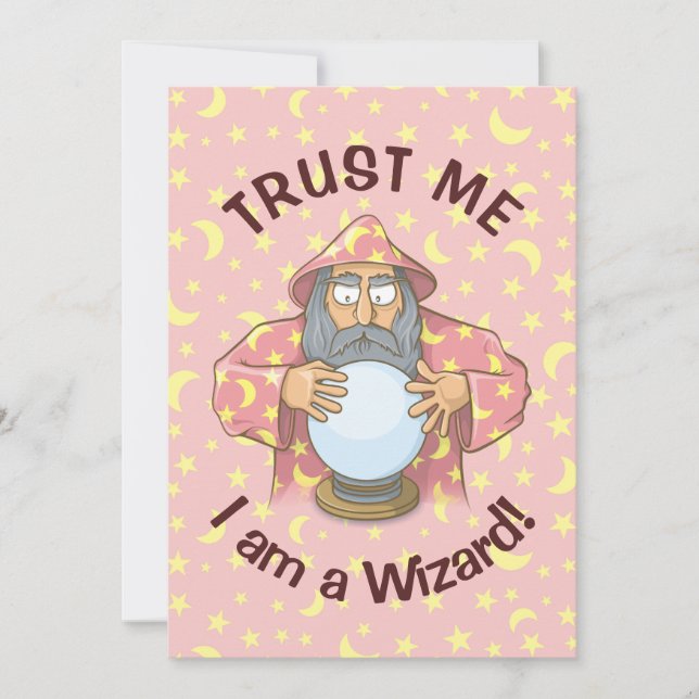 Wizard with Ball Invitation (Front)