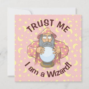Wizard with Ball Invitation