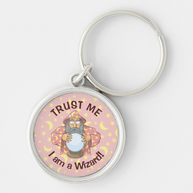 Wizard with Ball Keychain (Front)