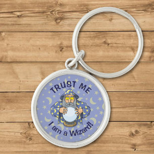 Wizard with Ball Keychain