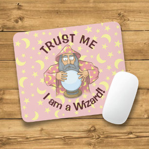 Wizard with Ball Mouse Pad