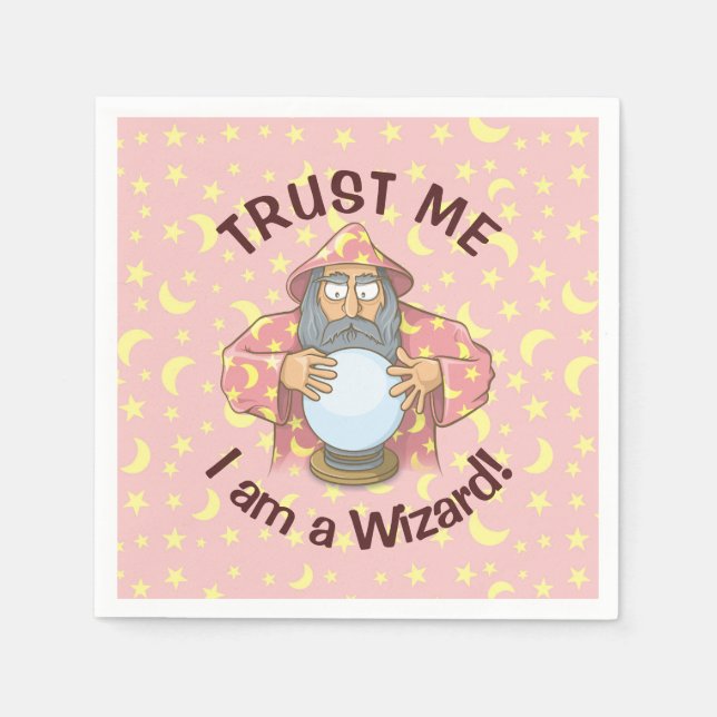Wizard with Ball Napkin (Front)