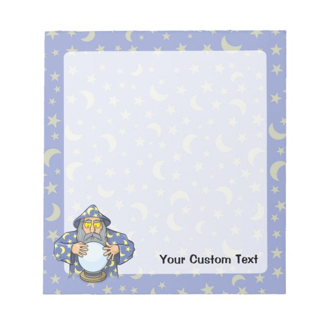 Wizard with Ball Notepad (Front)