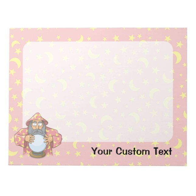 Wizard with Ball Notepad (Front)