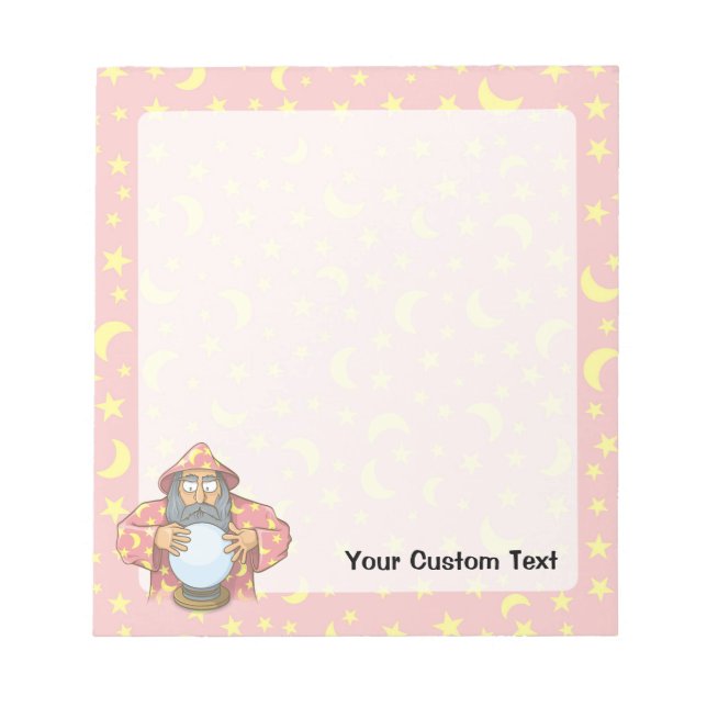 Wizard with Ball Notepad (Front)