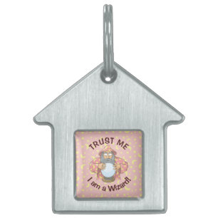 Wizard with Ball Pet ID Tag