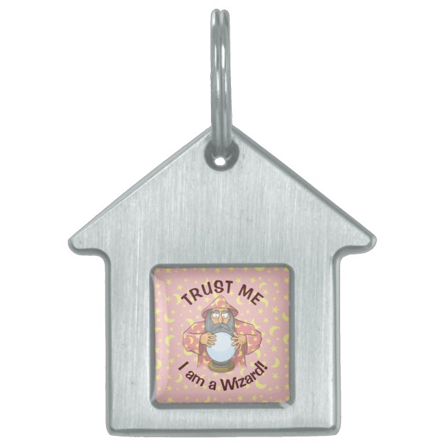 Wizard with Ball Pet ID Tag (Front)