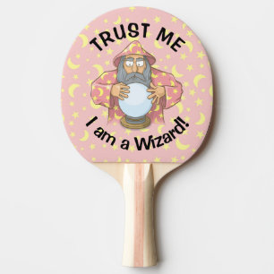 Wizard with Ball Ping Pong Paddle