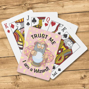 Wizard with Ball Playing Cards