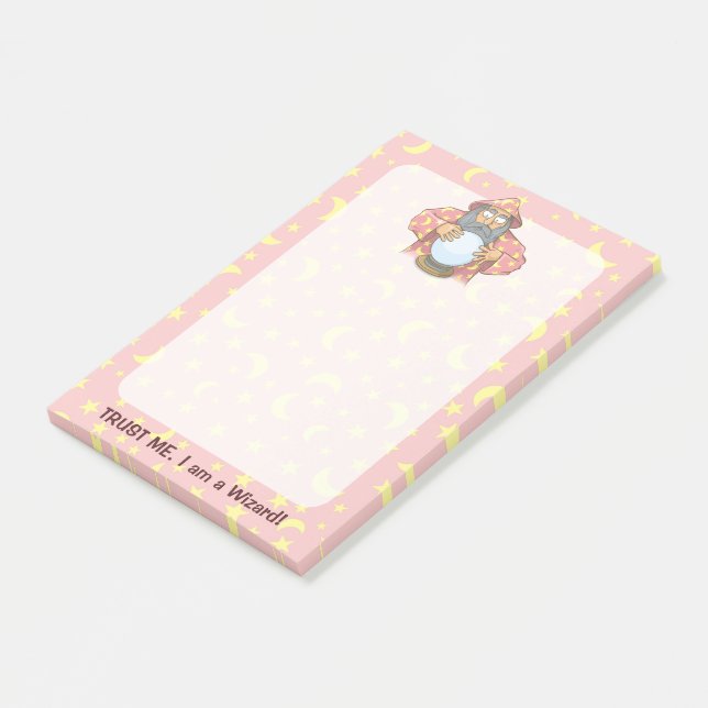 Wizard with Ball Post-it Notes (Angled)