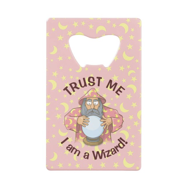 Wizard with Ball Wallet Bottle Opener (Front)