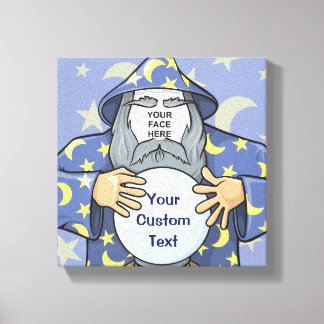 Wizard with your face canvas print