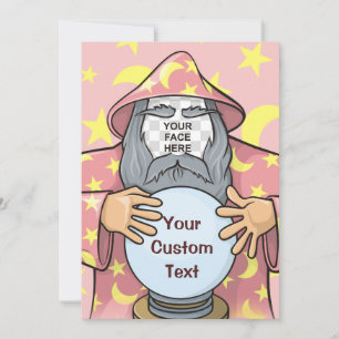 Wizard with your face invitation